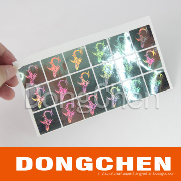 Custom Logo Printing Sheet Hologram Seal Sticker